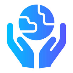 save the world gradient icon
