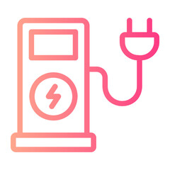 electric charge gradient icon