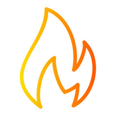 flame gradient icon