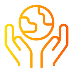 save the world gradient icon