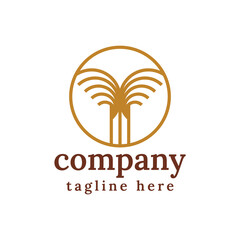 royal palm logo design