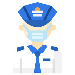 PILOT flat icon,linear,outline,graphic,illustration