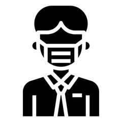 ACCOUNTANT glyph icon,linear,outline,graphic,illustration