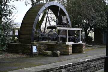 Dales Countryside Museum, vintage water wheel Burtersett Road, Hawes   Wensleydale,  Yorkshire Dales National Park