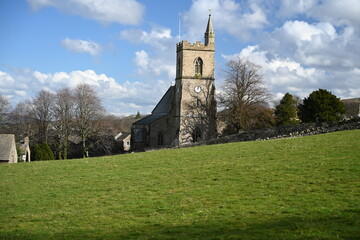 St Margaret's  church in the Church of England in Hawes. North Yorkshire. Yorkshire Dales National Park