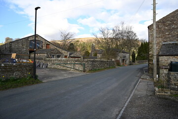Bellow Hill, Hardraw. village landscape, beautiful countryside  ,  Wensleydale,  Yorkshire Dales National Park