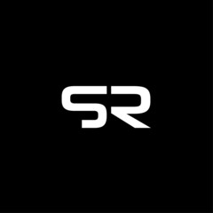 Initial letter SR monogram logo template design