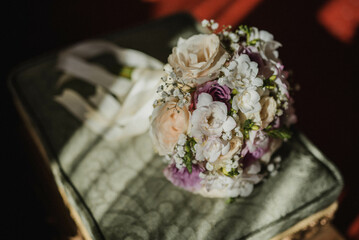 Wedding details. Special moments. Wedding bouqet.
