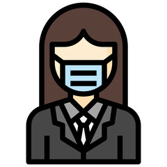 MANAGER filled outline icon,linear,outline,graphic,illustration