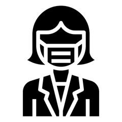 SCIENTIST glyph icon,linear,outline,graphic,illustration