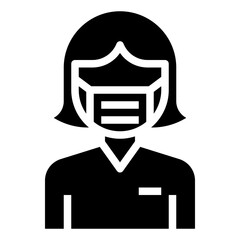 SURGEON glyph icon,linear,outline,graphic,illustration