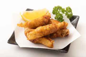 鶏皮餃子　鶏皮ギョーザ　(揚げ)