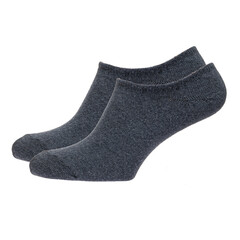 A pair of fabric socks stands on a white isolated background. Volumetric socks on a transparent mannequin. Gray socks.