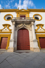The Plaza de toros de la Real Maestranza de Caballeria de Sevilla