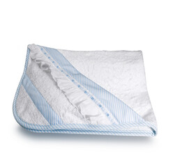 Toalla de bebe sobre fondo blanco. baby towel on white background