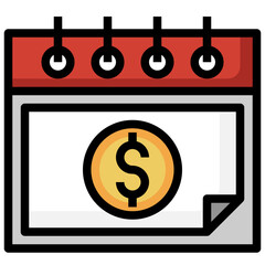 PAY DAY filled outline icon,linear,outline,graphic,illustration