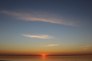 Obraz premium sunset over the sea