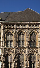 Fototapeta na wymiar Townhouse in Ghent. Flanders. Belgium