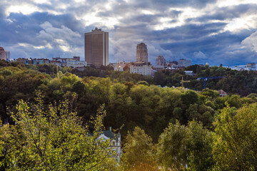 Fototapeta premium The city architecture of Kyiv Ukraine