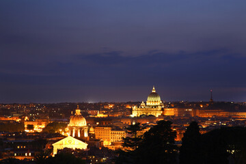 Fototapeta na wymiar Panoramic view of Rome. Italy