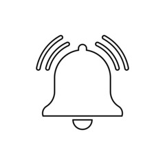Message bell icon in line style