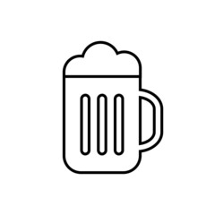 Beer icon in line style