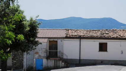 Tiny stone streets with white stone houses