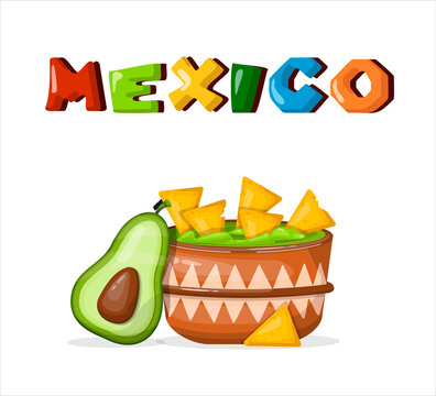Traditional Mexican food. vector cartoon illustration. Mexican street, restaraunt and homemade food and drinks icons for ethnic menu. Cinco de mayo