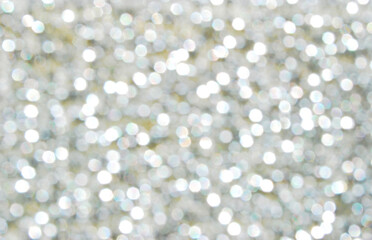 Silver de focused glitter sparkle background