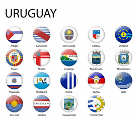 all Flags of regions of Uruguay