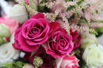 Bouquet de mariage fait maison.
