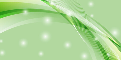 Abstract green background with light