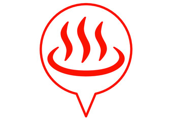 温泉, 湯, お風呂, お湯, 温泉マーク, 天然温泉, 露天温泉, 露天風呂, 入浴施設, ピクト, ピクトグラム, マーク, 温泉記号, デザイン, シンボル, アイコン, シンプル, 記号, 素材, 地図記号, 風呂, 入浴, 標識, 湯気