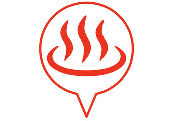 温泉, 湯, お風呂, お湯, 温泉マーク, 天然温泉, 露天温泉, 露天風呂, 入浴施設, ピクト, ピクトグラム, マーク, 温泉記号, デザイン, シンボル, アイコン, シンプル, 記号, 素材, 地図記号, 風呂, 入浴, 標識, 湯気