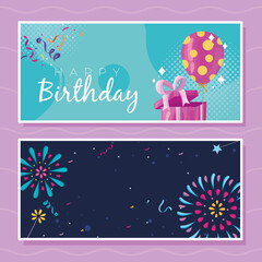 two cards party celebration