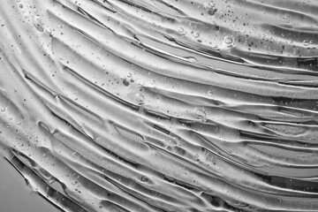 Gel cream moisturizer shampoo shover gel hair styler cool gray background transparent smudge