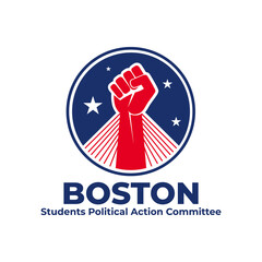 political logo, PAC logo, students political action committee logo, SPAC boston logo