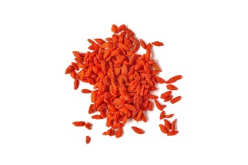 goji seeds isolated on a white background