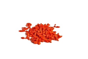 goji seeds isolated on a white background