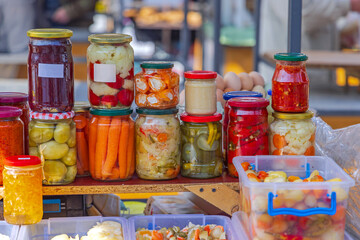 Pickled Vegetables Jars