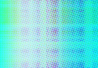 multi colour dot with light blue gradient background
