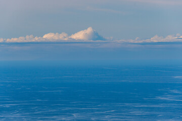 Mar y nubes en la isla de Tenerife