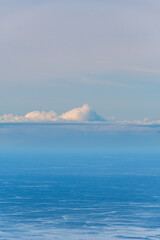 Mar y nubes en la isla de Tenerife