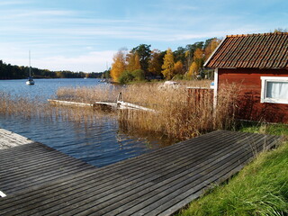 Stavsnäs, Fågelbrolandet, Schweden, Värmdö, Sommer, Steg, Stockholm Archipelago, Herbst,...