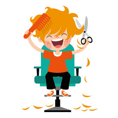 Hair Care Drawing With Cartoon Child