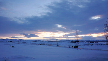 Fototapeta na wymiar Sunset at Iceland