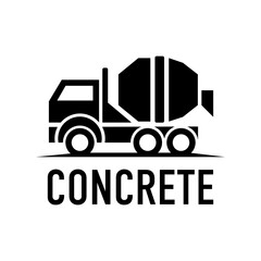 Vector logo for the sale of concrete and cement