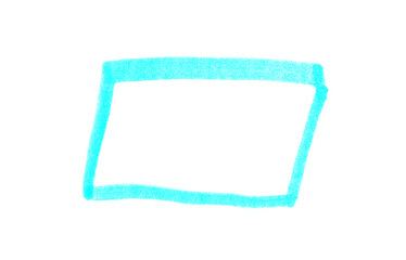 Stift Zeichnung hellblau: Rahmen oder Umrandung