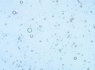 Liquid blue gel on a digital screen abstract background