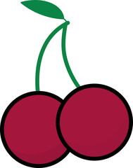 illustration of cherry